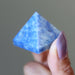 blue quartz pyramid
