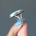 blue quartz ring