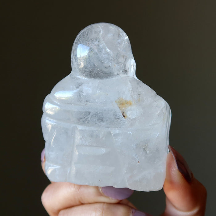 clear quartz buddha
