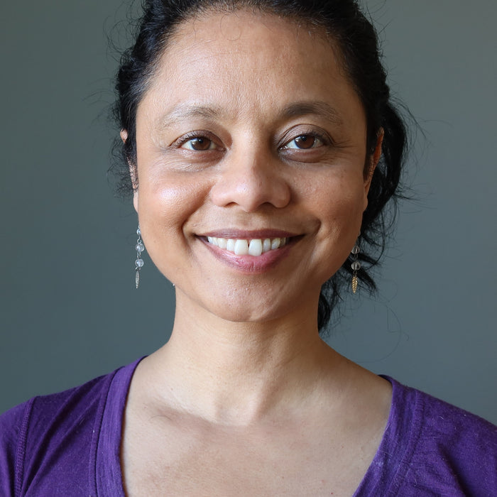 Clear Quartz Earrings Silver Leaf Magic Crystal Healing Dangle