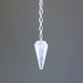 clear quartz pendulum necklace