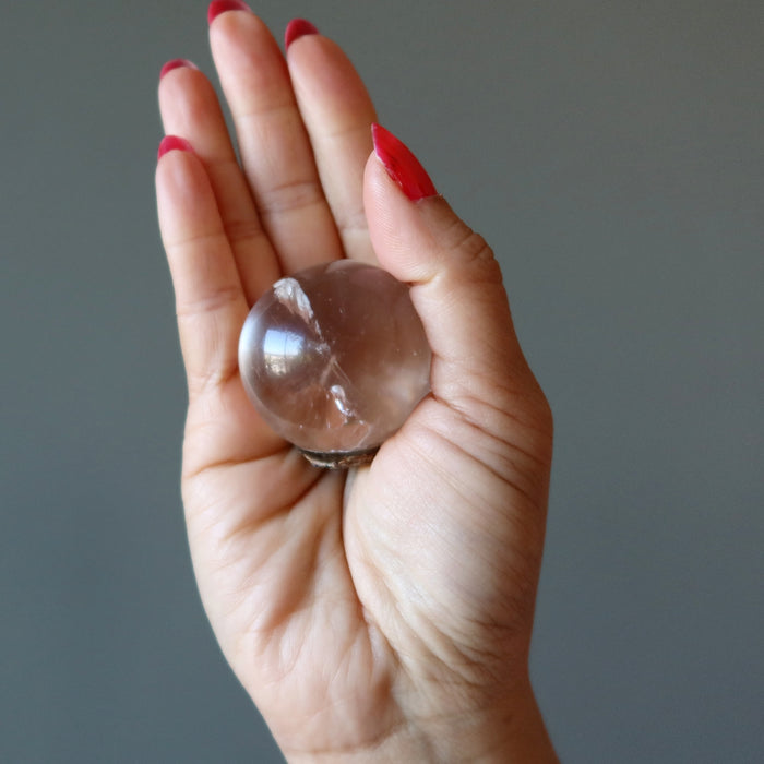 Clear Quartz Sphere Pair Mighty Metal Wounded Warrior