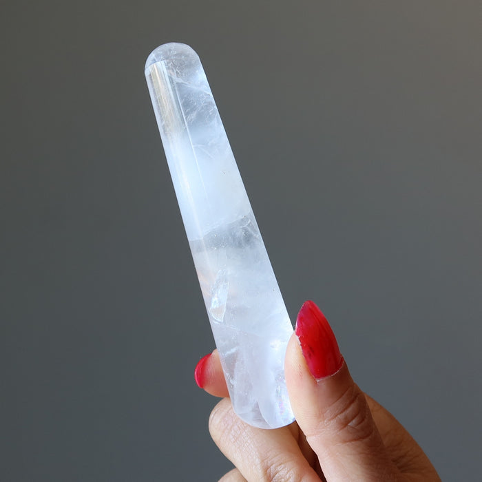 Clear Quartz Massage Wand My Wellness Ritual Stone