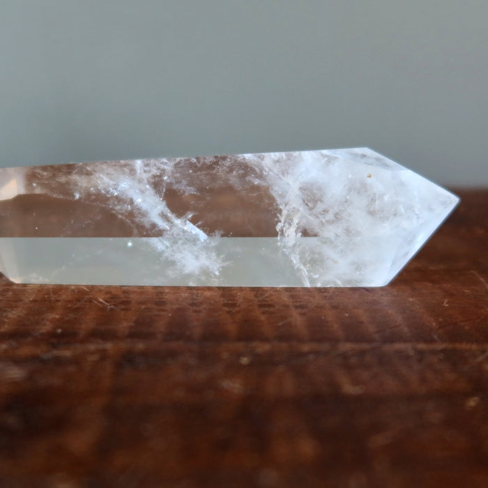 Clear Quartz Double Terminated Point Wand Wounded Warrior
