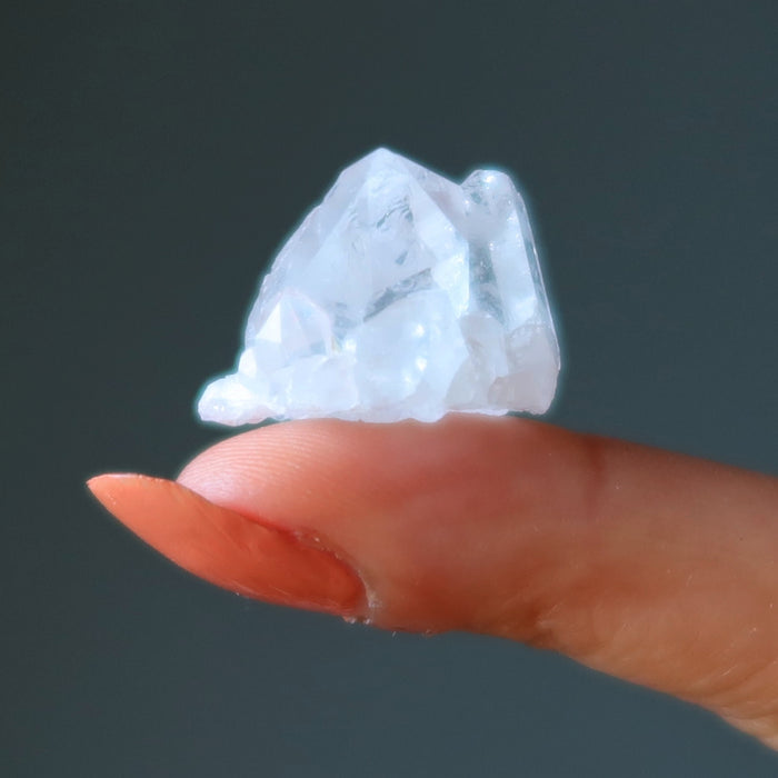 Clear Quartz Cluster Set of 5 Mini Mighty Master Healer Crystals