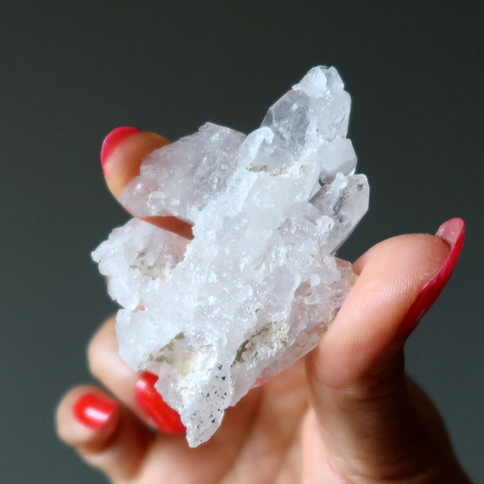 Clear Quartz Cluster Set of 3 Unique Natural Healing Crystals