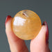 golden quartz cabochon