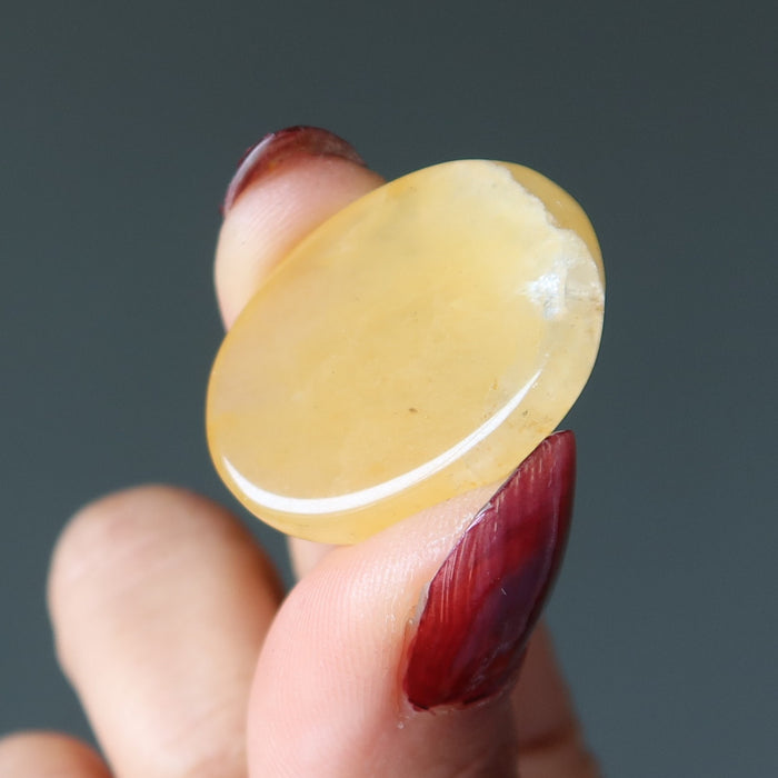 golden quartz cabochon