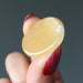 golden quartz cabochon