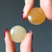 golden quartz cabochons