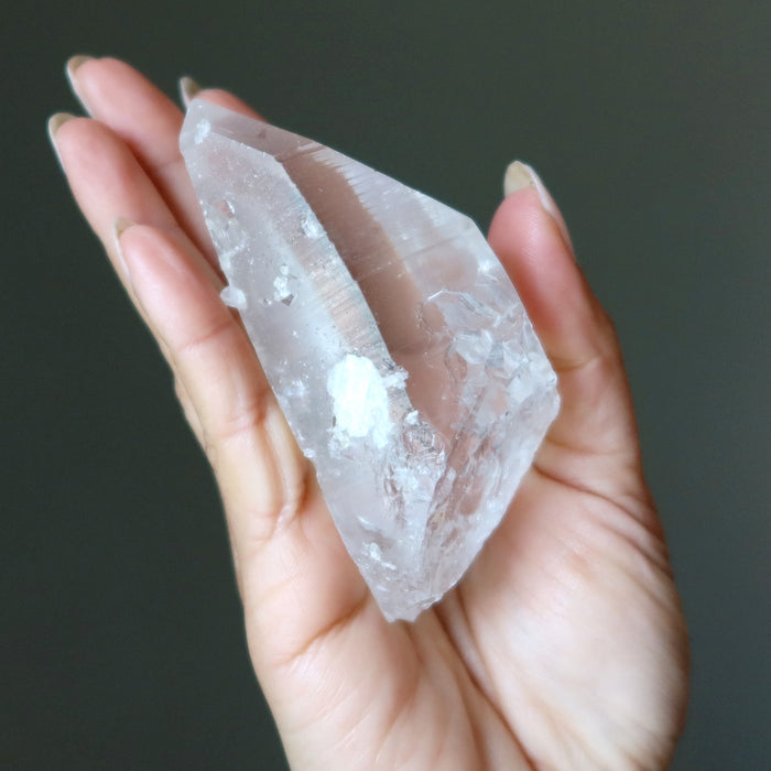Lemurian Quartz Raw Crystal Point Wand Ancient Seed