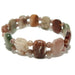 Stones bracelet with natural stone beads on a white background