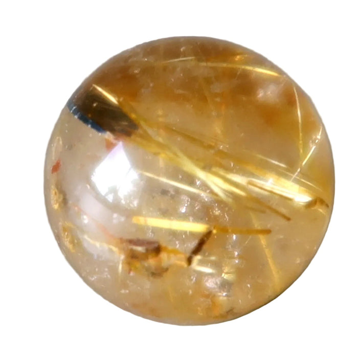 Rutilated Quartz Sphere Gold Mini Crystal Ball