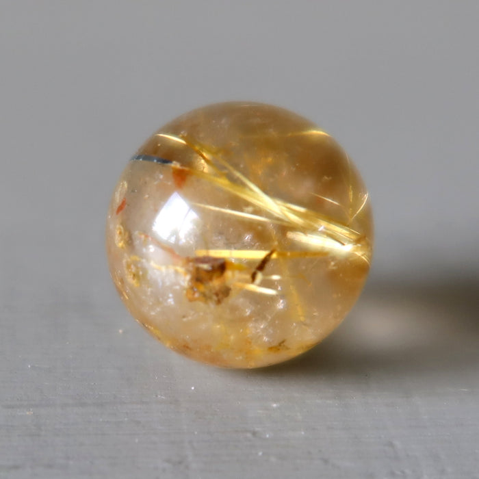 Rutilated Quartz Sphere Gold Mini Crystal Ball