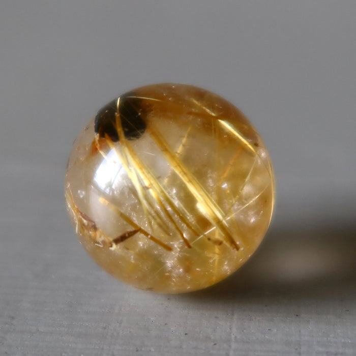 Rutilated Quartz Sphere Gold Mini Crystal Ball