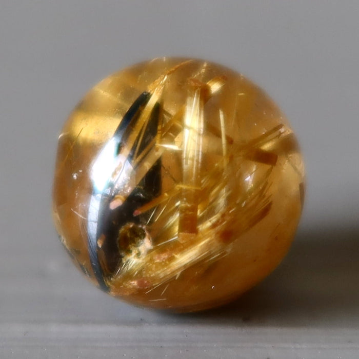 Rutilated Quartz Sphere Black Gold Miniature Crystal Ball