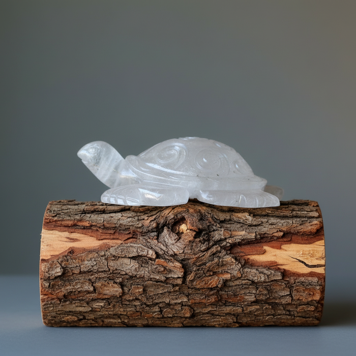 Cloud Quartz Turtle Giant Animal Statue Stone
