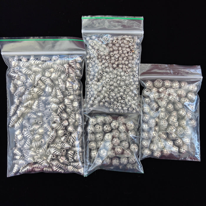 Bulk Tibetan Silver Spacer Beads 1.8lbs Jewelry Findings