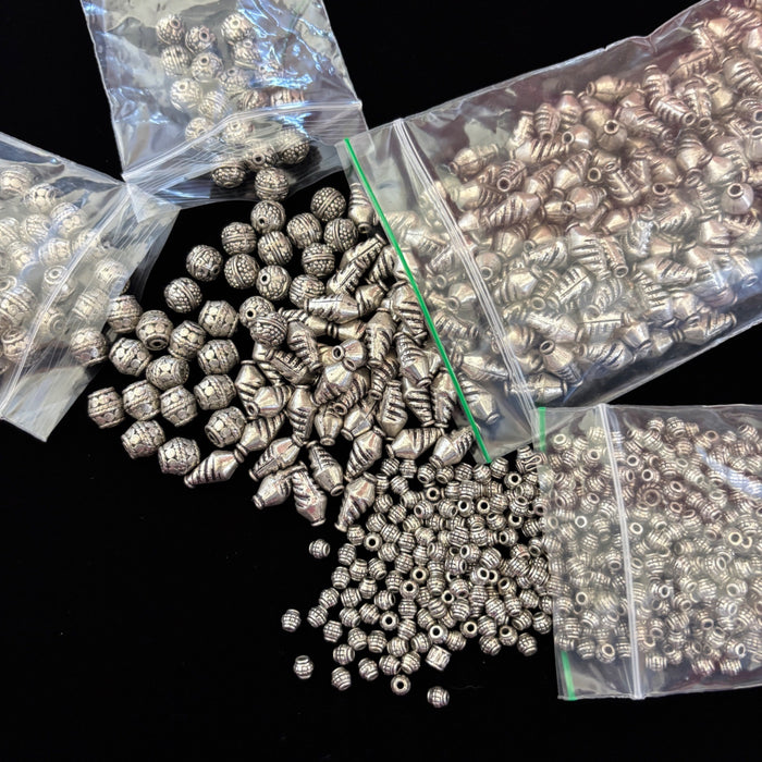Bulk Tibetan Silver Spacer Beads 1.8lbs Jewelry Findings