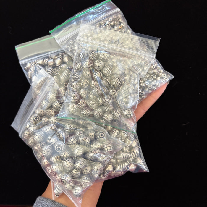 Bulk Tibetan Silver Spacer Beads 1.8lbs Jewelry Findings