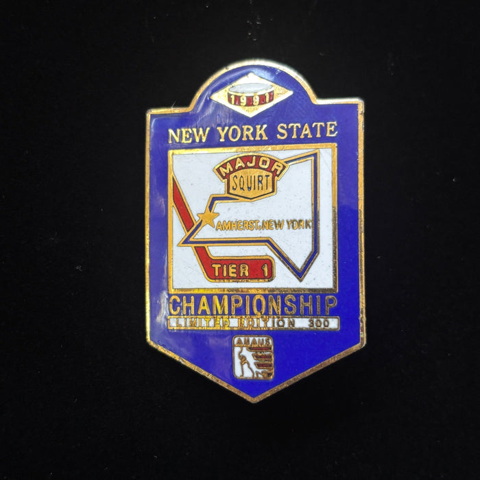 Vintage NY Hockey Pin Lot of 4 Lake Placid Whalers Ltd Ed 1991 Championship