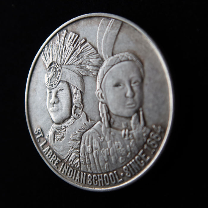 Vintage St Labre Indian School Commemorative Buffalo 5 Cent Medal Token