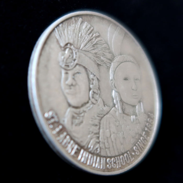 Vintage St Labre Indian School Commemorative Buffalo 5 Cent Medal Token
