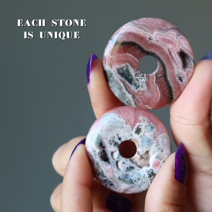 rhodochrosite donuts