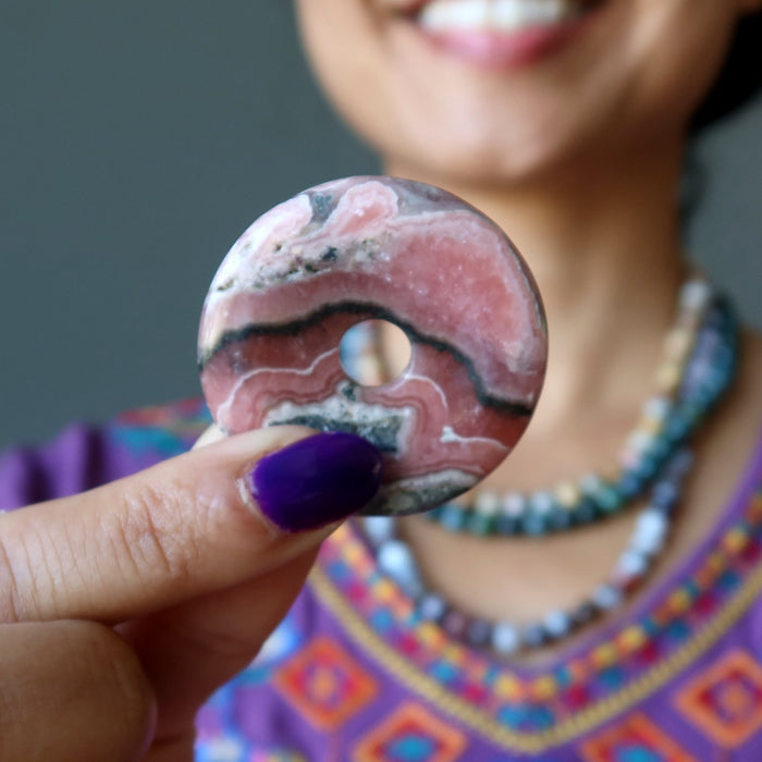 rhodochrosite donut