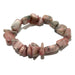rhodochrosite nugget bracelet