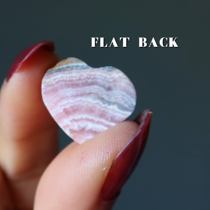 rhodochrosite heart cabochon