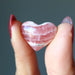 rhodochrosite heart