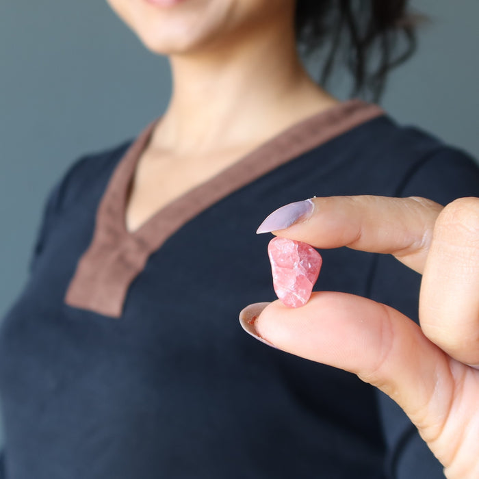 rhodochrosite tumbled stone