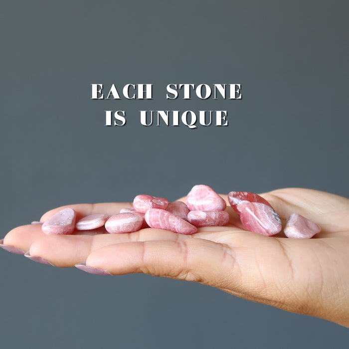 rhodochrosite tumbled stones