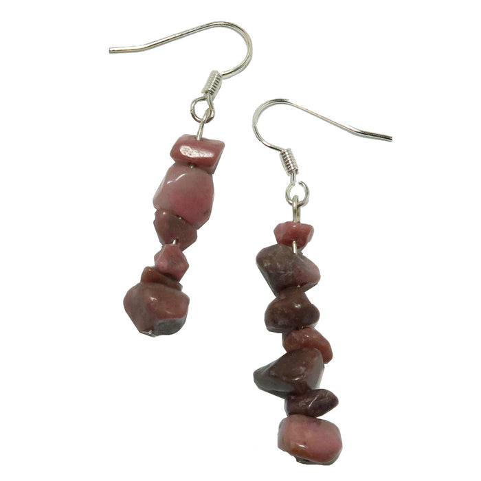rhodonite earrings