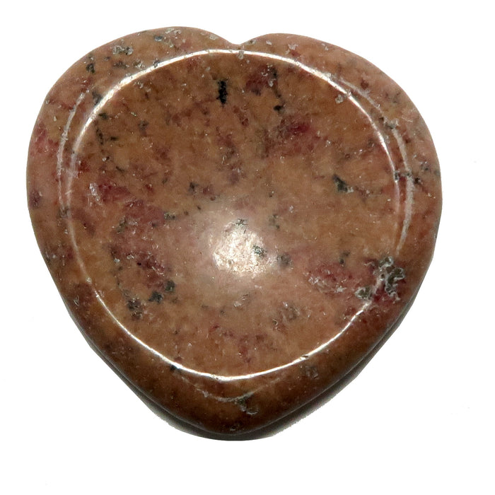 rhodonite heart