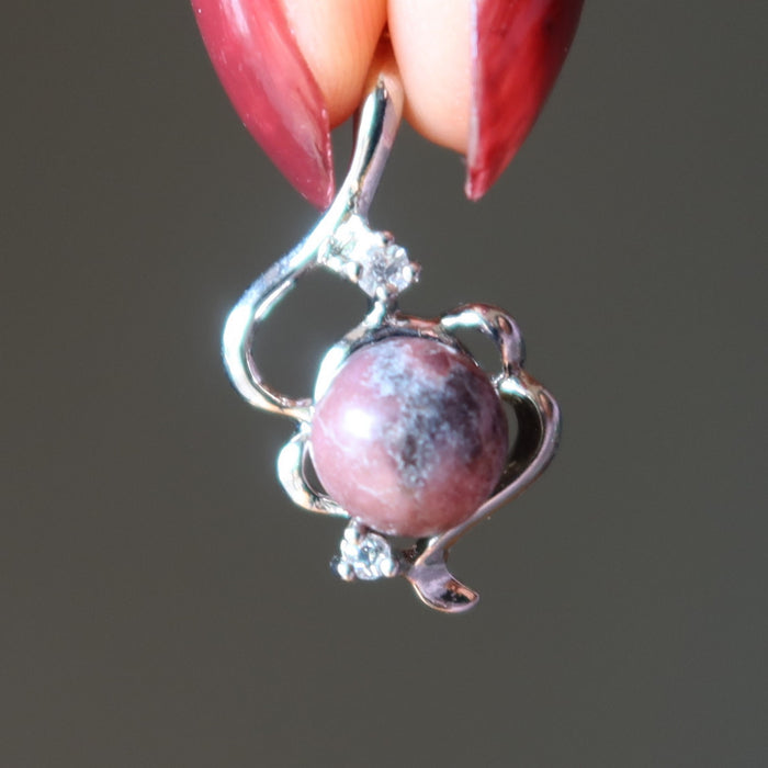 rhodonite pendant