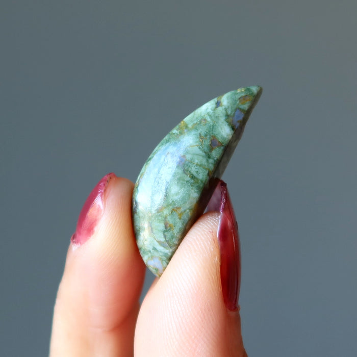 Rhyolite Grid Crystal Set of 3 Smiling Rainforest Gems