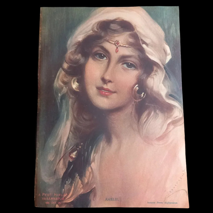 1931 Vintage Ephemera Art Prints Elegant Ladies Courtly Grace European Women Portrait Page