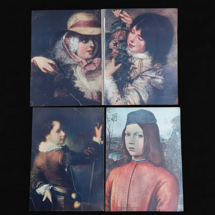 1931 Vintage Ephemera Art Prints Classic Youth Rennaissance Boroque Boy Girl Pinturicchio Portraits