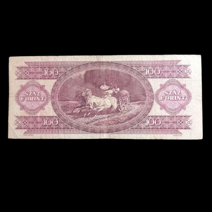 1992 Hungary Banknote 100 Forint Bill Vintage Post-Communist Democracy Issue
