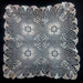 hungarian Csetneki Crochet Lace Crocheted doily with floral patterns on a black background