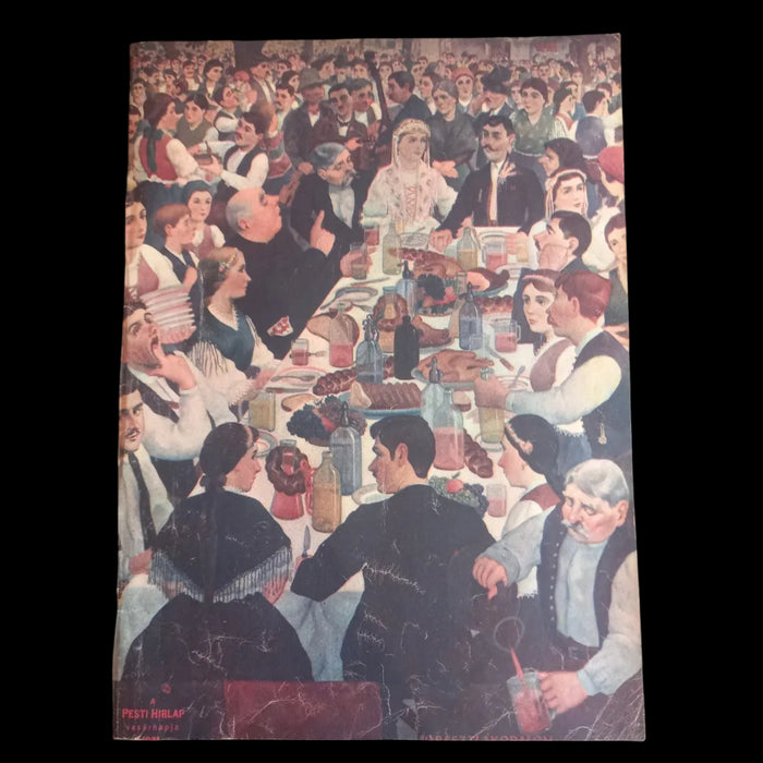 1931 Vintage Ephemera Art Prints Roaring Twenties Jazz Celebration A Pesti Hirlap Newspaper