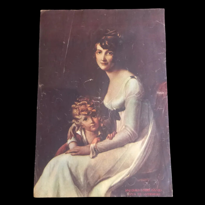 1931 Vintage Ephemera Art Prints Mothers & Mythology Children Marie Antoinette Le Brun