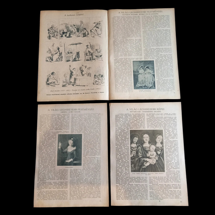 1931 Vintage Ephemera Art Prints Classic Youth Rennaissance Boroque Boy Girl Pinturicchio Portraits