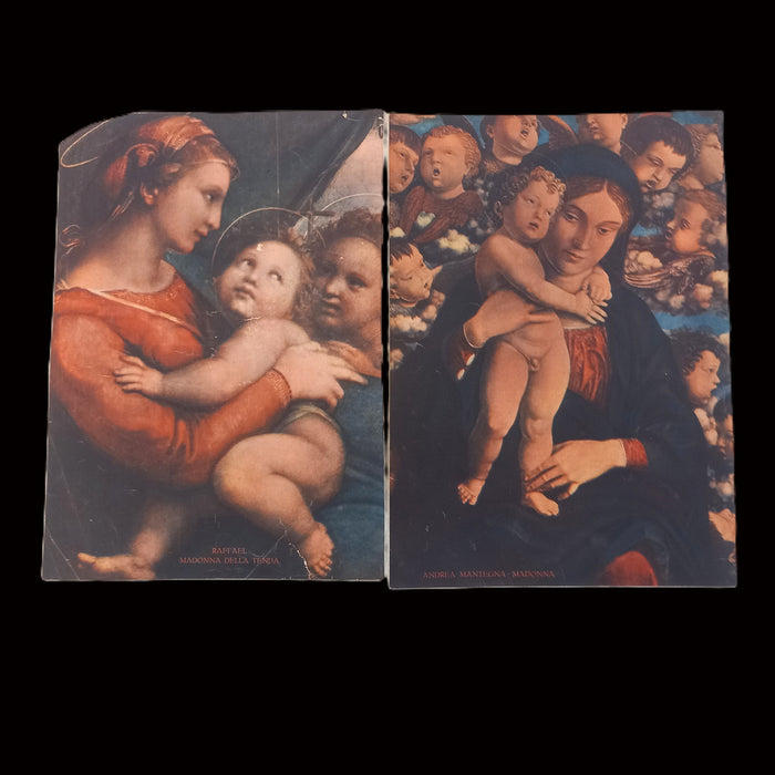 Vintage Ephemera Art Prints 1930 Classical Christian Religious Masterpiece Madonnas Jesus Christ