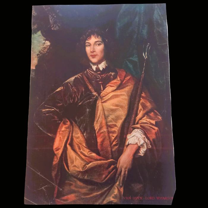 Vintage Art Prints 1930 Classical Men Holbein Van Dyck Masterpiece Wall Gallery Ephemera