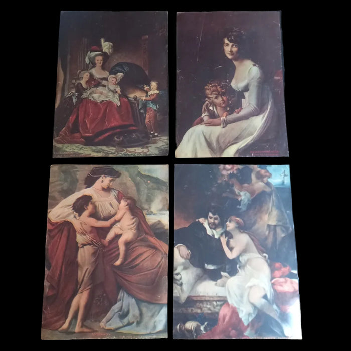 1931 Vintage Ephemera Art Prints Mothers & Mythology Children Marie Antoinette Le Brun