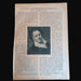 1930 Ephemera A Pesti Hirlap Vasarnapja Hungarian Vintage newspaper page with a portrait and text on a dark background