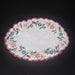 Embroidered floral doily on a black background from Kalocsa, Hungary, Europe